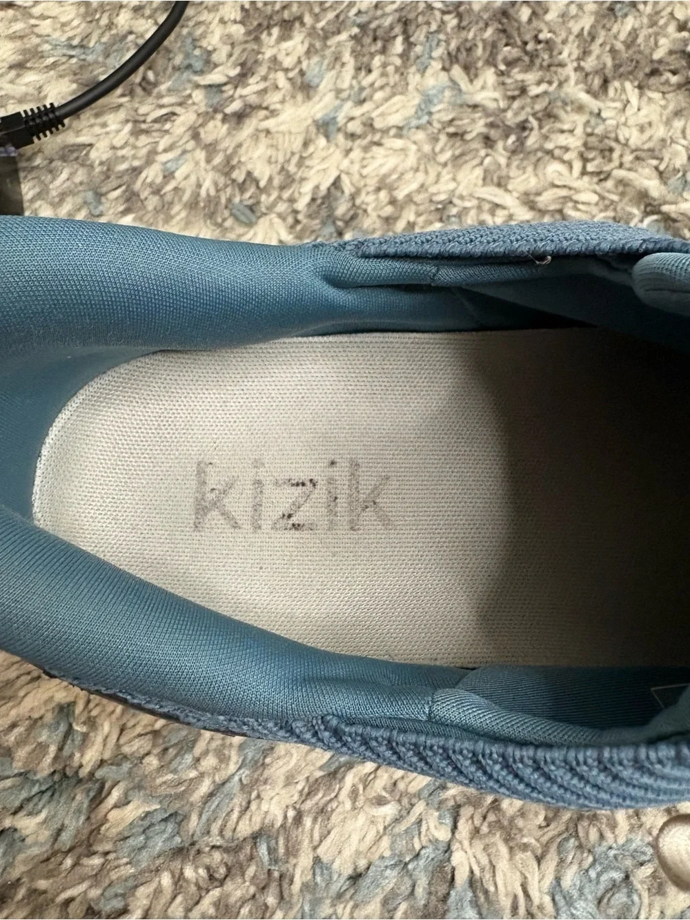 Kizik Shoes Mens 9.5 Wide Athens Hands Free Knit Mesh Walking Comfort Athletic
